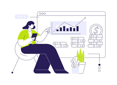 Make investments isolated cartoon vector illustrations.