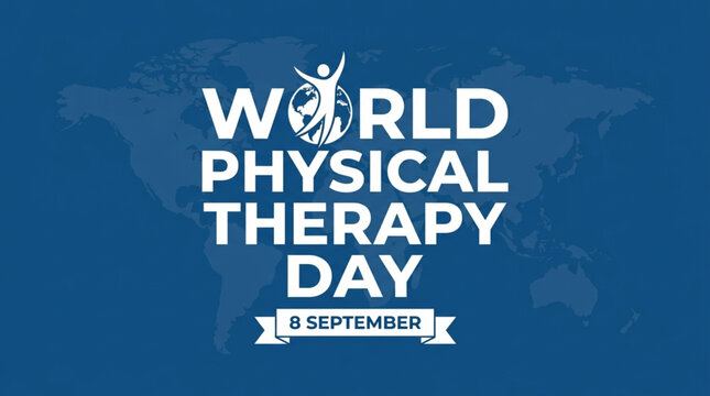 World Physical Therapy Day September 8 Background Vector Illustration