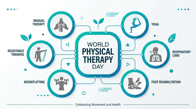 World Physical Therapy Day WPTD Vector Infographic Banner
