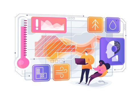 Heatwave Risk Assessment Map abstract concept vector illustration.
