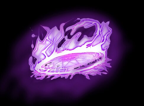 Glowing purple magic portal circle with mystical aura VFX energy effect

Category: