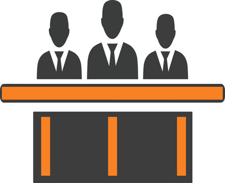 Business Committee and Board of Directors Meeting Icon Vector