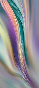 Colorful Abstract Lines Create a Smooth Flow of Shapes and Shades