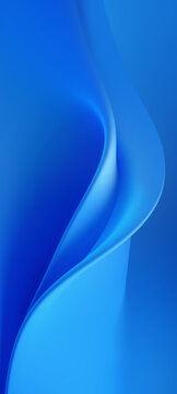 Soft Curves and Waves of Blue in Abstract Design