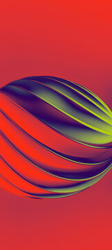 Colorful Abstract Design With Curved Lines and Shapes
