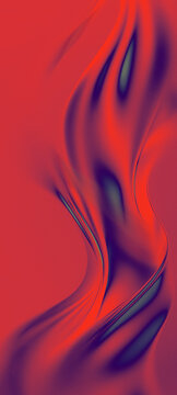 Colorful Abstract Design With Flowing Shapes and Curves in Shades of Red and Dark Hues