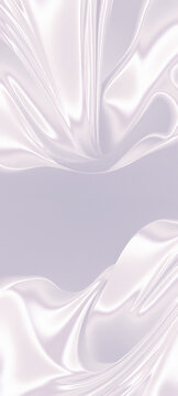 Silky Fabric With Smooth Waves and Gentle Folds in a Light Color