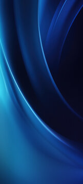 Swirls of Blue Light Create an Abstract Pattern on a Dark Background