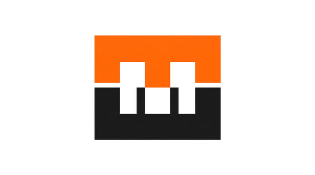 Letter M logo. Geometric alphabet monogram. Modern corporate branding. Clean vector illustration