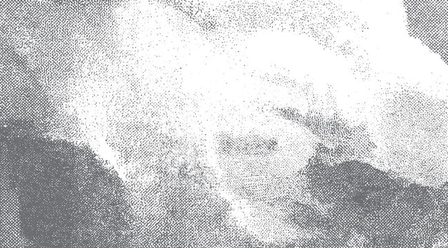 Abstract grayscale textured background with scattered dots and organic shapes pattern