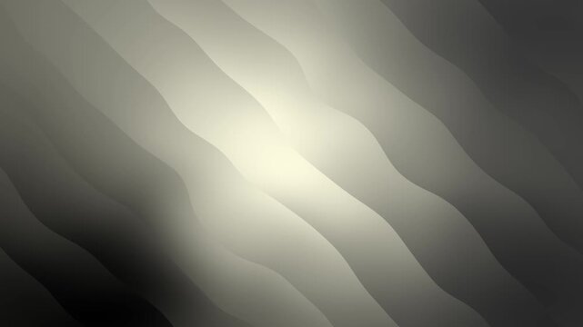 Abstract smooth motion of wavy grey gradients with dynamic light patterns in cinematic flowing loop 4k.