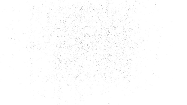 White background with scattered small grey dots and curved lines forming a subtle abstract pattern