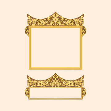khmer art border frame