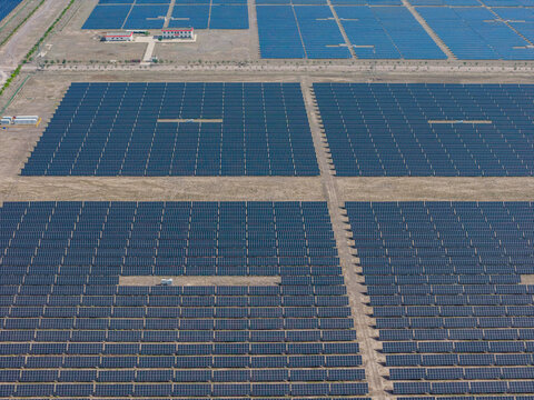 Solar photovoltaic panels; wind turbine power plant; new energy