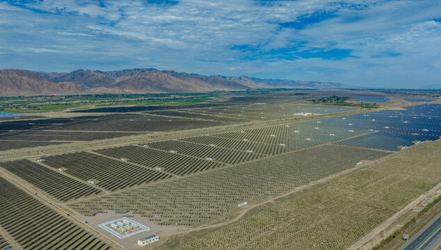 Solar photovoltaic panels; wind turbine power plant; new energy