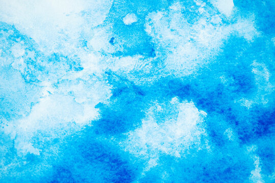 Blue abstract watercolor background for web banners design