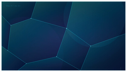 Abstract blue digital network geometric constellation background vector © Vecto