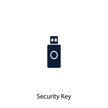 Security key vector icon illustration sign
