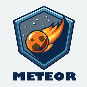 logo vector icon cartoon meteor