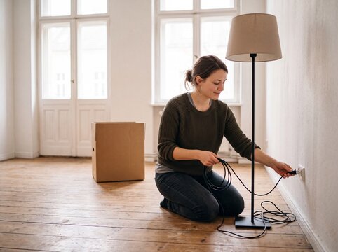 Stehlampe anschlie&szlig;en beim Umzug in leere Altbauwohnung
