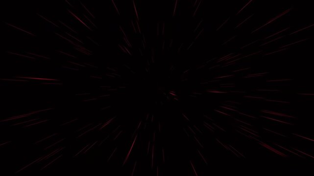 Cinematic hyperspace jump, red light speed motion blur, cosmic warp tunnel background , 4K background
