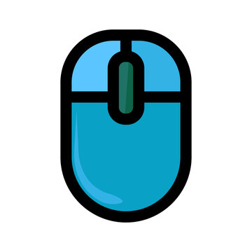 Mouse icon symbolizing computer navigation, cursor control, desktop interaction, office productivity, and digital workflow for software and interface projects