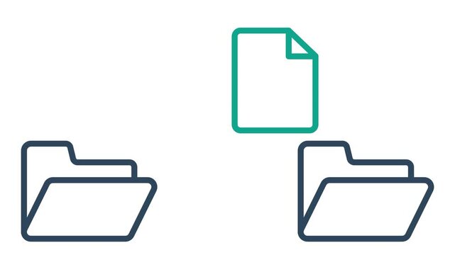 Data transfer animated icon. animated icon related to download. suitable for user interface, provide visual feedback and more. alpha channel
