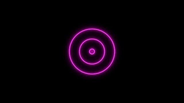 Network tower produced radio wave concept. Digital radio waves animation. Technology radio waves signal icon animation. motion graphic of radio waves concept. Radar wave icon .