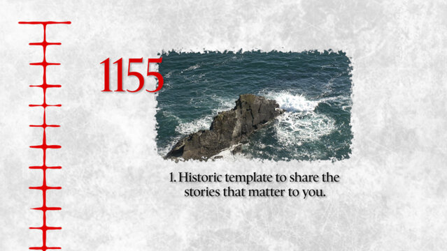 Historic Textured Timeline Template