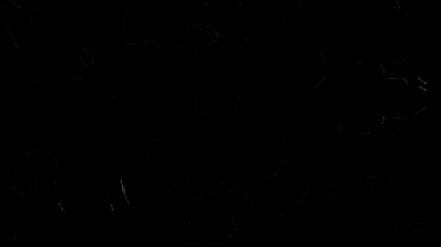 The Flim Rolling black Screen with dust and scratches. Noise, dust and grain on old damaged film surface.
Old film grunge on black background realistic flickering, 4K motion graphics.