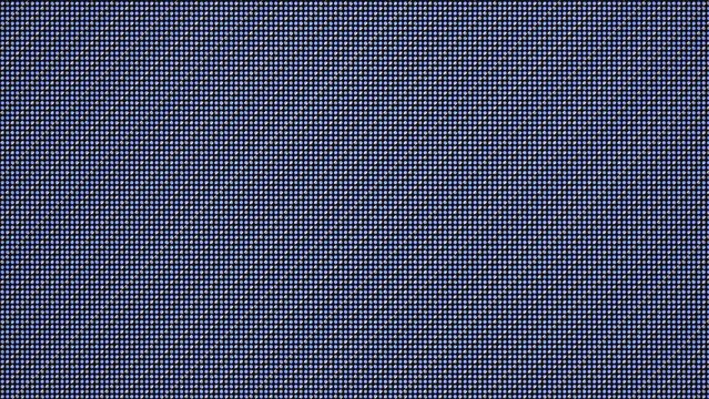 Blue LED pixel screen monitor texture background with diagonal scanlines