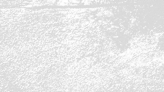 Seamless looping White Halftone Dot Grunge Texture background overlay. Abstract gray halftone pattern with vintage paper effect. Grunge texture distressed grainy background for vintage design overlays