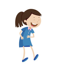 Laughing smiling girl