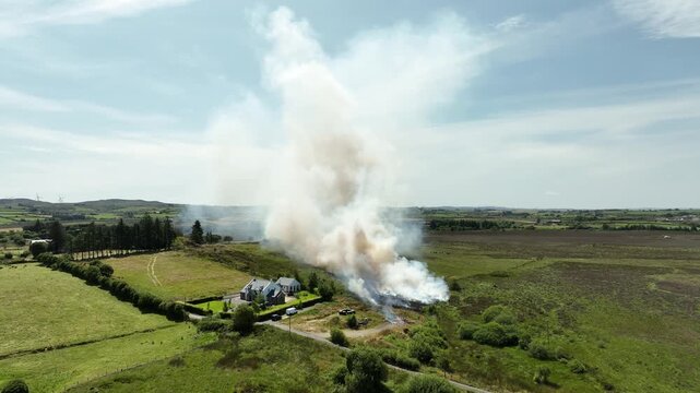 wikd fire starts near house in omagh co tyrone