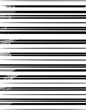 Abstract monochrome pattern of black and white horizontal lines