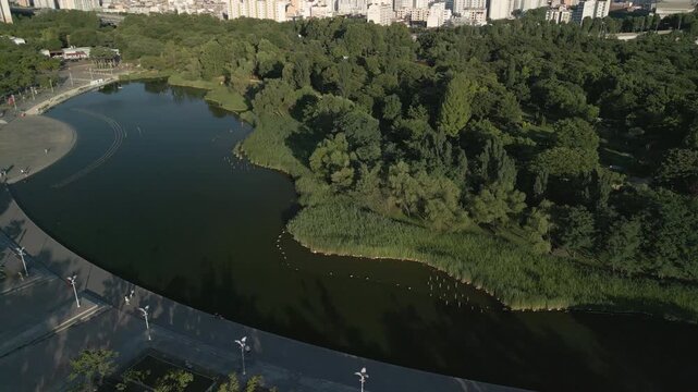 4K Drone of Seoul World Cup Park