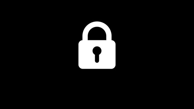 lock icon animated, lock and unlock concept