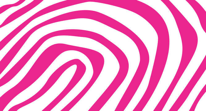 Pink and White Abstract Zebra Pattern