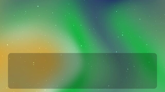 Abstract background with green and yellow gradient colors and a dark rectangular frame for text.