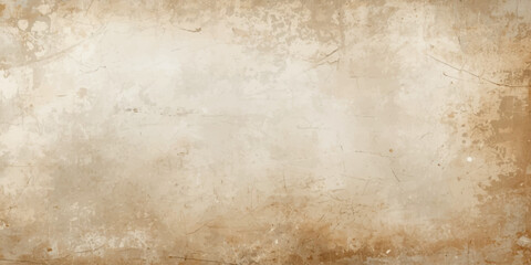 Fototapeta premium Vintage Old Paper Texture Background with Aged Parchment Surface Antique Grunge Stains Worn Brown Beige Page Pattern and Retro Blank Wallpaper Design