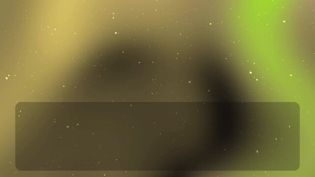 Abstract background featuring soft green aurora borealis light with a dark rectangular overlay for text.