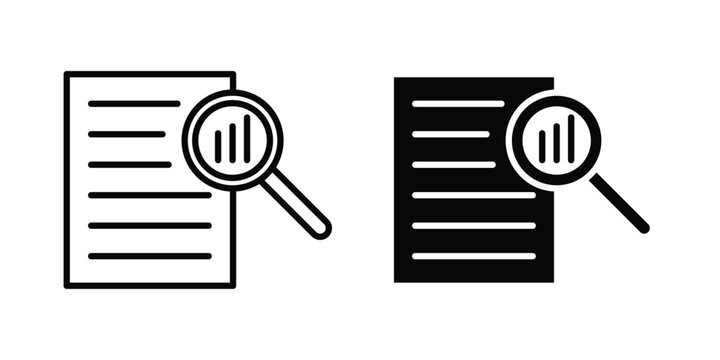 Overview icon minimal illustration set