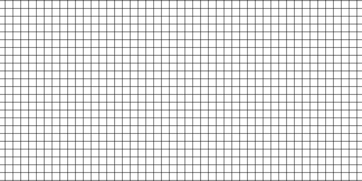 Minimal black dashed grid lines pattern on transparent background for graph paper, abstract geometric square line templates.