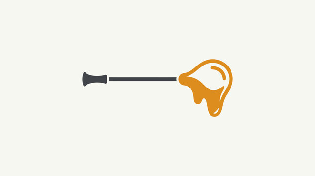 Golden Ear with Hearing Aid Device.