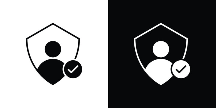 Authentication icon outline logo group
