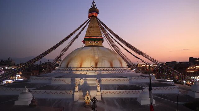 one of the most visited temples in nepal. swayambhunath temple.
