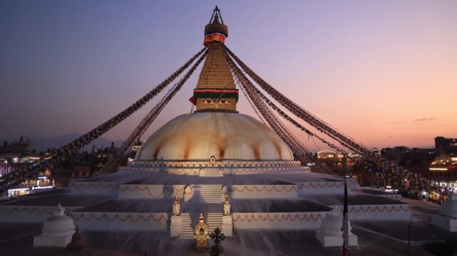 one of the most visited temples in nepal. swayambhunath temple.