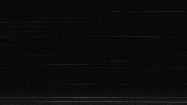 Analog TV Static Overlay With Fine Scan Line Texture. Digital Screen Noise With Horizontal Signal Interference. Horizontal Scan Line Overlay With Analog Noise Effect