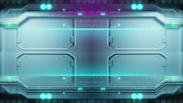 Mirrored high-technology video opener animation for text or title to intro your video project
