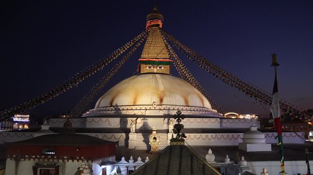 one of the most visited temples in nepal. swayambhunath temple.